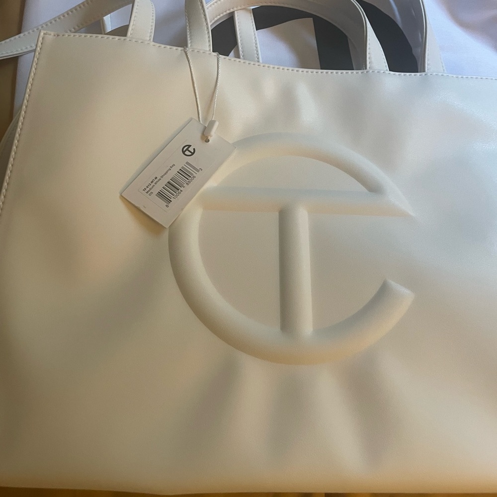Brand New White Medium Telfar Bag